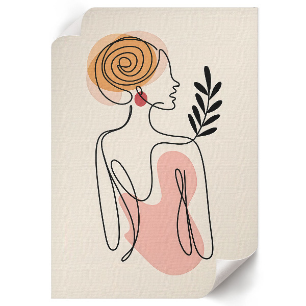 Decorative poster Boho woman