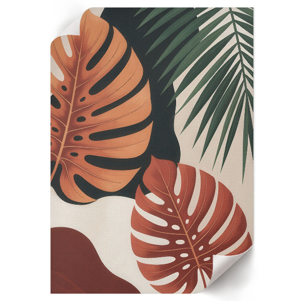 Poster Tropical leaves