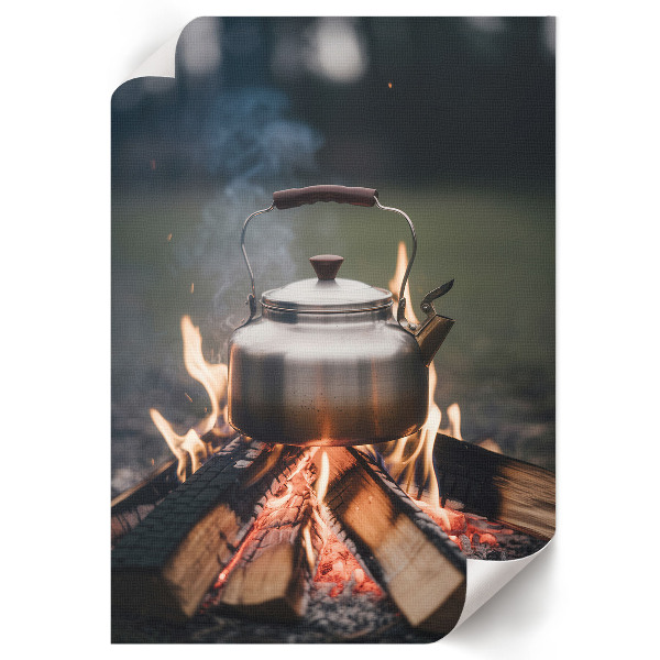 Wall art Kettle on the fire