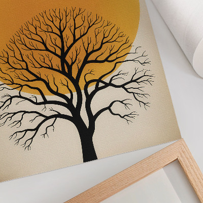 Wall print Tree and sun