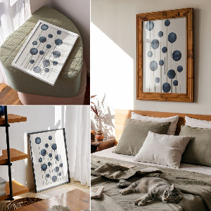 Art print Abstract balloons