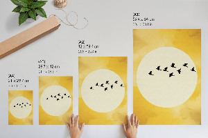 Decorative poster Flight of birds