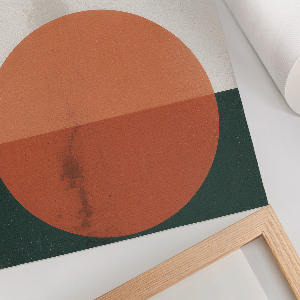 Wall print Birds and the sun