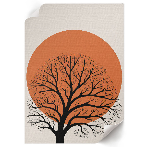 Art print The sun and the tree