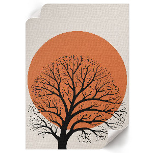 Art print The sun and the tree