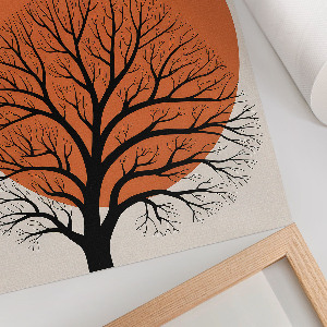 Art print The sun and the tree