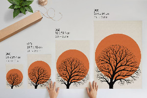 Art print The sun and the tree