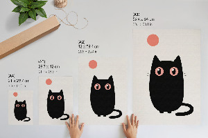 Decorative poster Cat minimalism