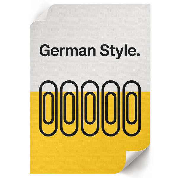 Poster featuring German beer style