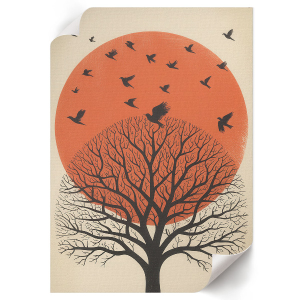 Art print Tree and birds