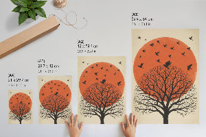 Art print Tree and birds