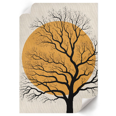 Decorative poster Abstract tree