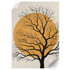 Decorative poster depicting an abstract tree