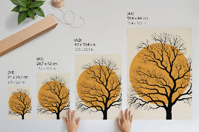 Decorative poster Abstract tree