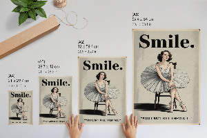 Poster with a smile design