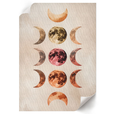 Art print Lunar phases