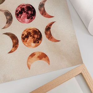 Art print featuring lunar phases