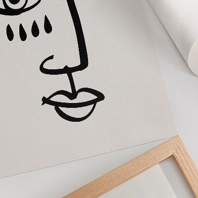 Decorative poster Abstract face