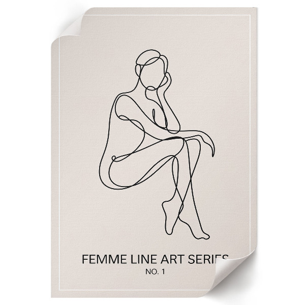 Art print Minimalist outline