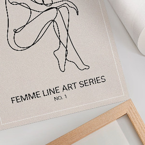 Art print Minimalist outline