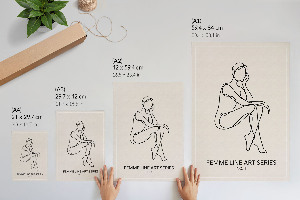 Art print Minimalist outline