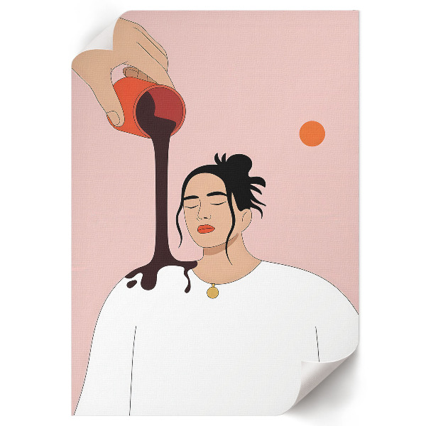 Wall art Pouring coffee