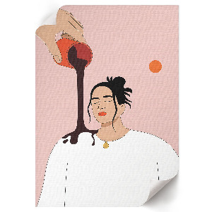 Wall art Pouring coffee