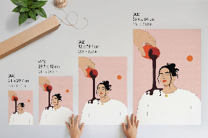 Wall art Pouring coffee