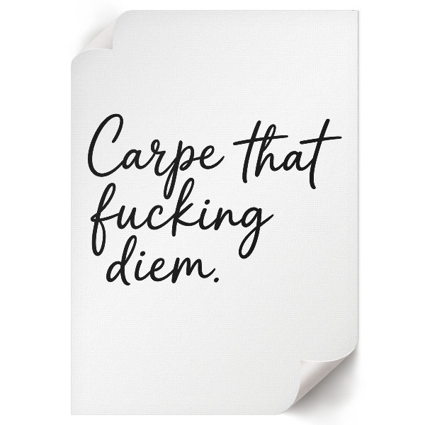 Wall print Carpe diem