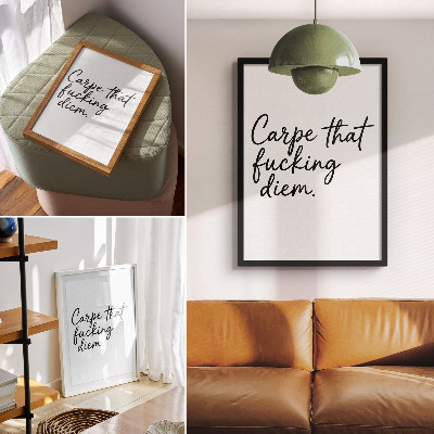 Wall print Carpe diem