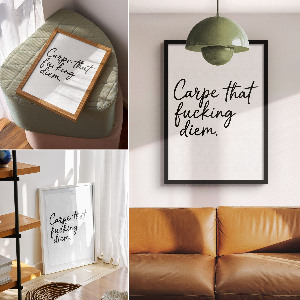 Wall print Carpe diem