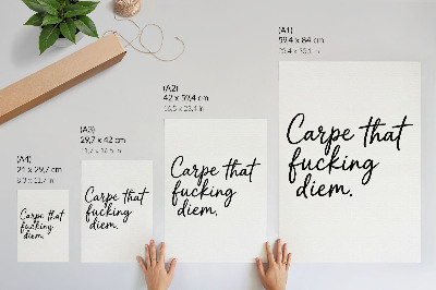 Wall print Carpe diem