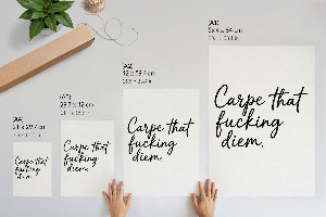 Wall print Carpe diem