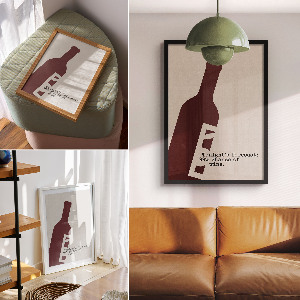 Art print Wine evening