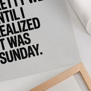 Poster with humorous text