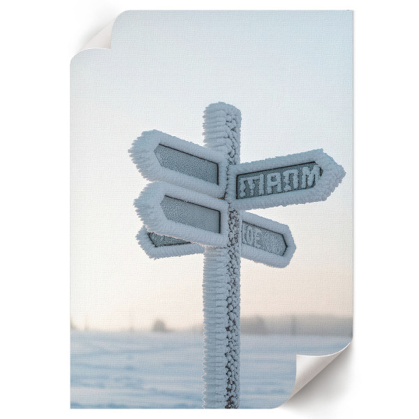 Wall print Winter signs