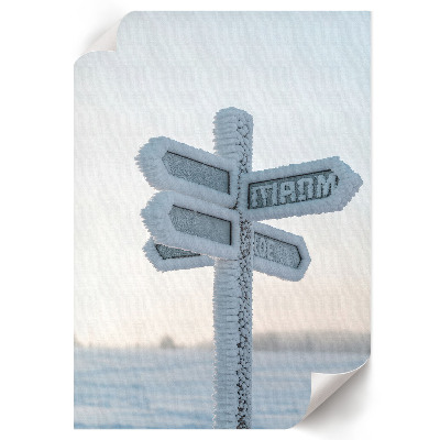 Wall print Winter signs