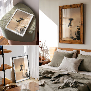 Wall print Bird on a Cable