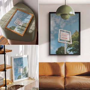 Wall art Direction sign