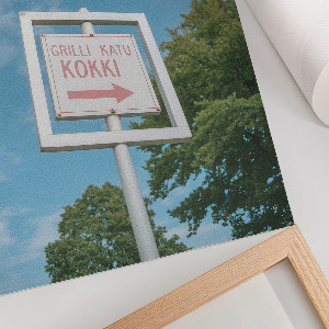 Wall art Direction sign