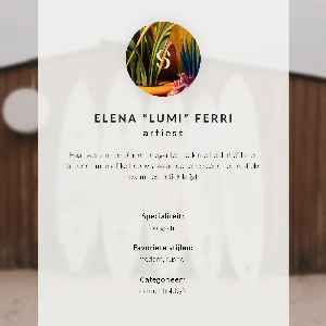 Wall print Forest bonfire