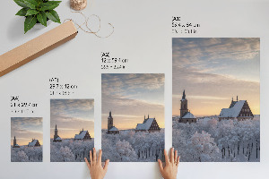 Decorative poster Winter landscape