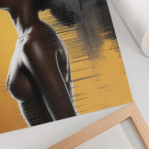 Wall art Dark-skinned woman