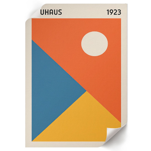 Bauhaus illustration wall print