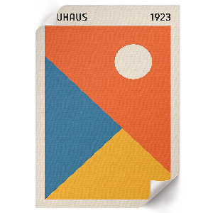 Bauhaus illustration wall print