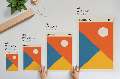 Wall print Bauhaus illustration