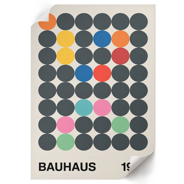 Art print with a Bauhaus abstraction