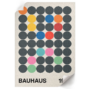 Art print with a Bauhaus abstraction