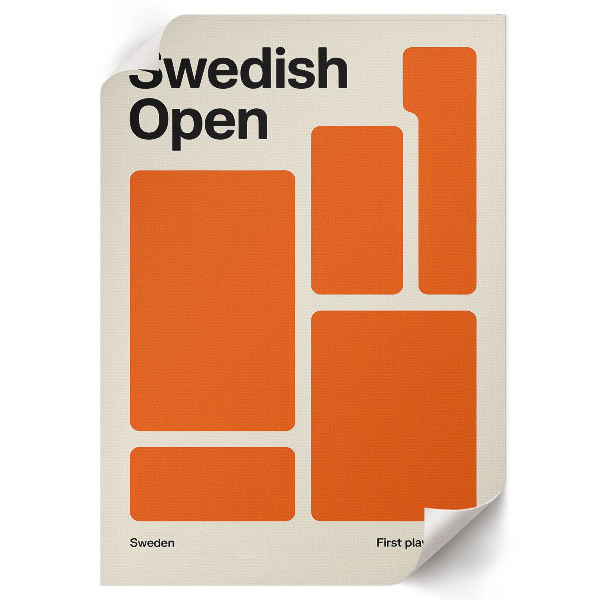 Decorative minimalist poster