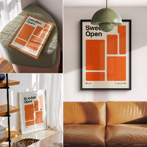 Decorative minimalist poster